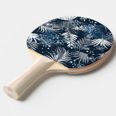 Floral Ping Pong Paddle Tafeltennisbatje (Voorkant Gekanteld)
