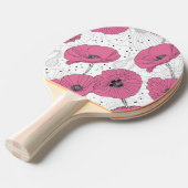 Floral Ping Pong Paddle Tafeltennisbatje (Voorkant Gekanteld)