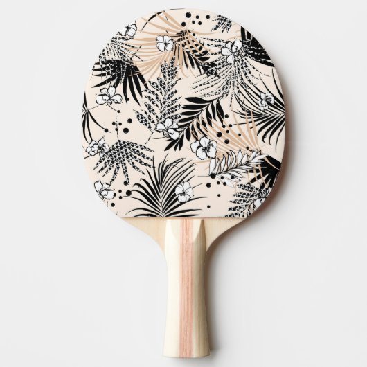 Floral Ping Pong Paddle Tafeltennisbatje (Voorkant)
