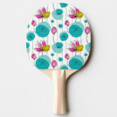 Floral Ping Pong Paddle Tafeltennisbatje (Achterkant)