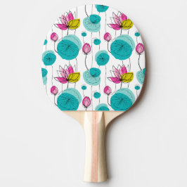 Floral Ping Pong Paddle Tafeltennisbatje