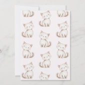 Floral Pink Are You Kitten Me Baby shower Kaart (Achterkant)