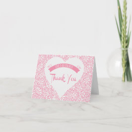 Floral Pink bedankt je het huwelijk van vedervogel