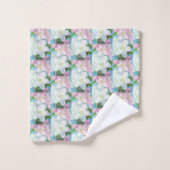 Floral Pink Blue | Apple Blossom Bad Handdoek (Wasdoekje)