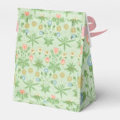 Floral Pink Blue William Morris Daisy Bedankdoosjes (Achterkant)