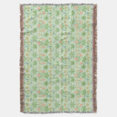  Floral Pink Blue William Morris Daisy Deken (Voorkant Verticaal)