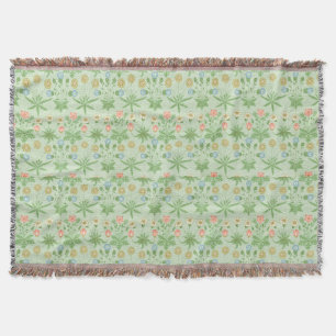 Floral Pink Blue William Morris Daisy Deken