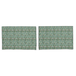  Floral Pink Blue William Morris Kussensloop