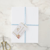 Floral Pink Blush Gown Quinceanera Cadeaulabel (Met Touw)