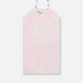 Floral Pink Blush Gown Quinceanera Cadeaulabel (Achterkant)