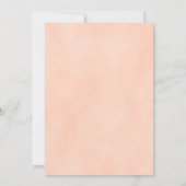 Floral Pink Blush Waterverf Elegant Wedding Kaart (Achterkant)