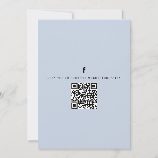 Floral Pink Botanical Cherry Blossom QR Code Kaart (Achterkant)