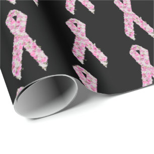 Floral Pink Breast Cancer Survivor Cadeaupapier
