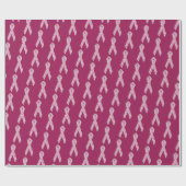 Floral Pink Breast Cancer Survivor Cadeaupapier (Vlak)
