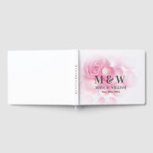 Floral Pink bruiloft Gastenboek (Volledig)