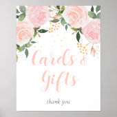 Floral Pink Cards en Gifts Poster (Voorkant)