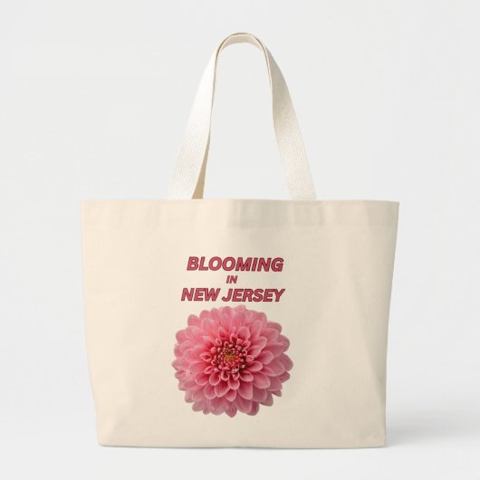 FLORAL PINK CHRYSANTHEMUM JUMBO NEUTRAL TOTE BAG (Voorkant)