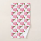Floral Pink Cottage Tuin Patroon Bad Handdoek (Handdoek)