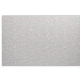 Floral Pink Daisies Frans Grijs Stof (Fat Quarter)