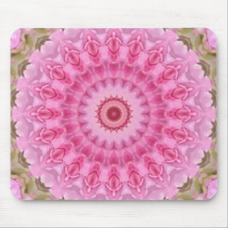 Floral Pink en Green Garden Kaleidoscoop Muismat