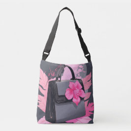 Floral Pink Explosion Purse AI art Crossbody Tas