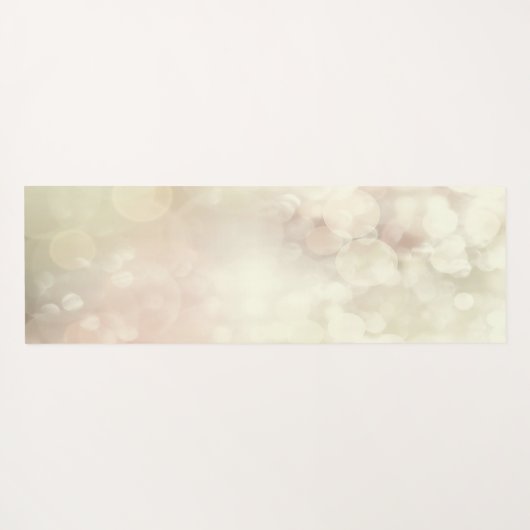 Floral Pink Flamingo, Bokeh - Motivatie Bericht Yogamat (Achterkant (horizontaal))