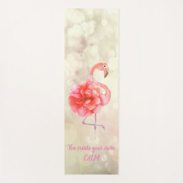 Floral Pink Flamingo, Bokeh - Motivatie Bericht Yogamat