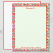   Floral Pink Flowers Gepersonaliseerd (Voorkant / Achterkant)