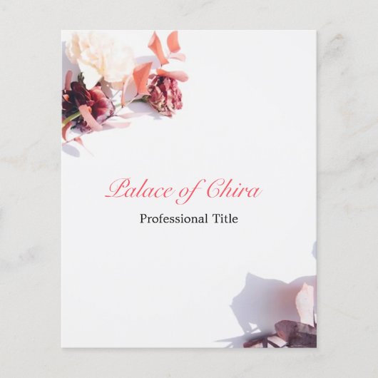 Floral Pink Flyer (Voorkant)