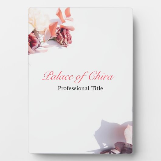 Floral Pink Fotoplaat (voorkant)