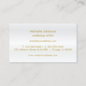 Floral Pink Glitter and Gold 2 Loyalty Punch Card (Achterkant)