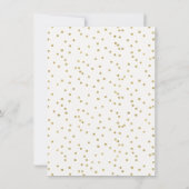 Floral Pink Gold Bunny Baby shower Hartelijk dank Kaart (Achterkant)