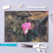 Floral Pink Gold Glitter Textielbloeding Harten Tissuepapier (Craft)