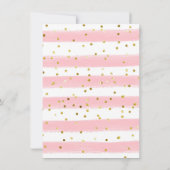 Floral Pink Gold NUTCRACKER Birthday uitnodiging (Achterkant)