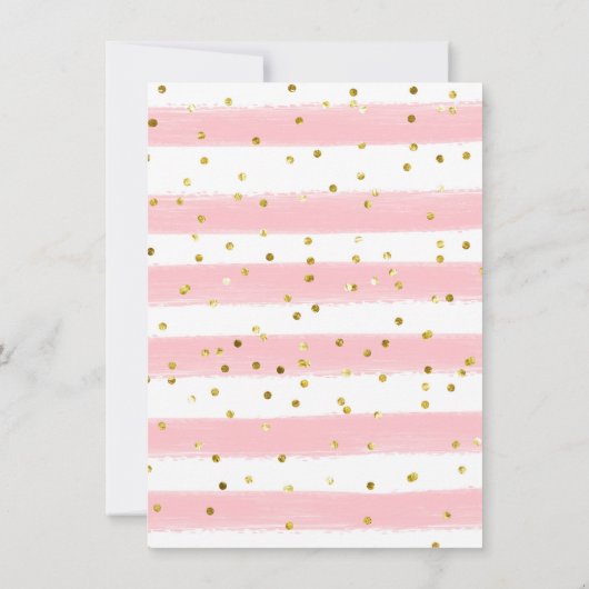 Floral Pink Gold NUTCRACKER Birthday uitnodiging (Achterkant)