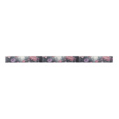 Floral Pink Gothic Garden Gate Pagan Handfasten Satijnen Lint (Voorkant)