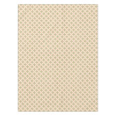 Floral Pink & Green Quilt Folk Art Pattern Tafelkleed (Voorkant)