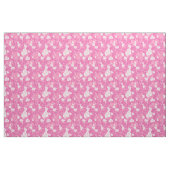 Floral Pink Heart Valentijns Pattern Stof (Fat Quarter)