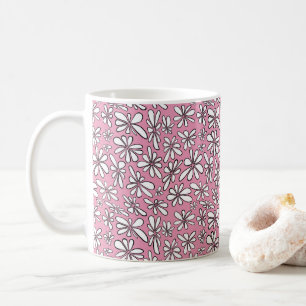 Floral Pink Koffiemok
