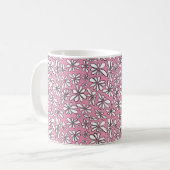 Floral Pink Koffiemok (Voorkant links)