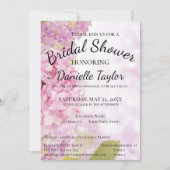 Floral Pink, Lavender Hydrangea Vrijgezellenfeest  Kaart (Voorkant)