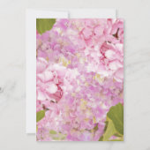 Floral Pink, Lavender Hydrangea Vrijgezellenfeest  Kaart (Achterkant)