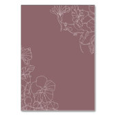 Floral Pink Mauve Verjaardagsfeestje Kaart (Achterkant)