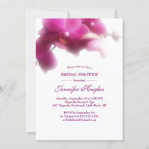 Floral Pink Orchid Vrijgezellenfeest Kaart