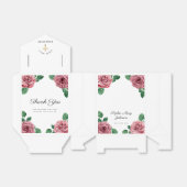 Floral Pink Peonies Girl Eerste Communie Bedankdoosjes (Uitgevouwen)