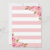 Floral Pink Peonies Surprise 16th Birthday Party Kaart (Achterkant)