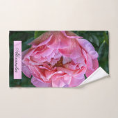 Floral Pink Peony Fotografie Bad Handdoek (Handdoek)