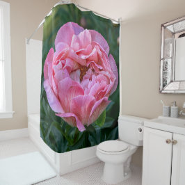 Floral Pink Peony Fotografie Douchegordijn