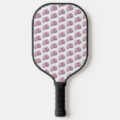 Floral Pink Peony Pickleball Paddle (Voorkant)
