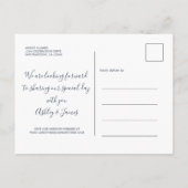 Floral Pink Peony Waterverf Save the Date Aankondigingskaart (Achterkant)